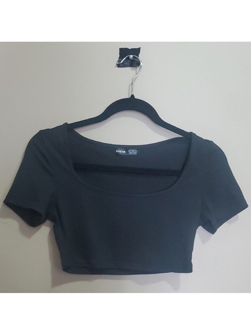SHEIN Black Crop Top Size Small